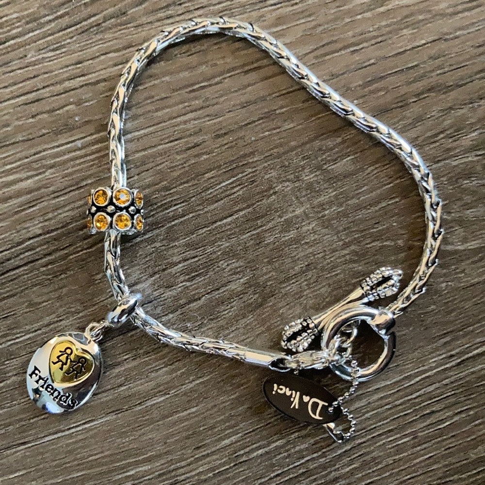 Friend charm bracelet